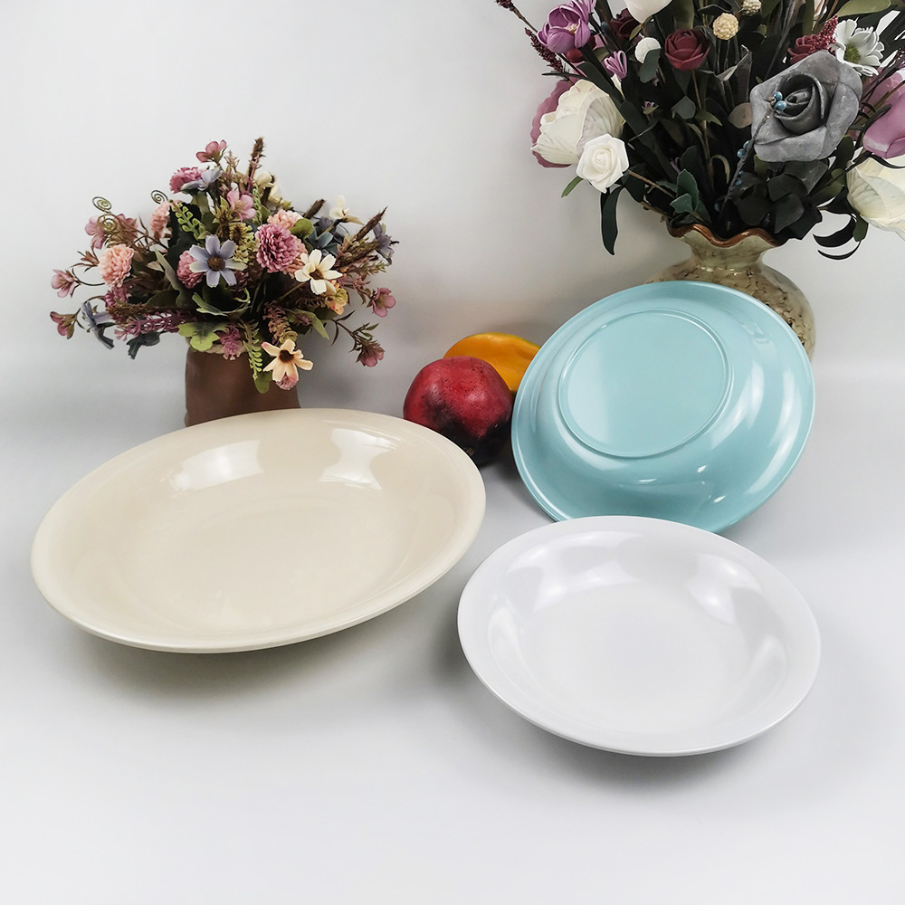 Cheap Melamine Round Dinner Soup Dish New Melamine Plate