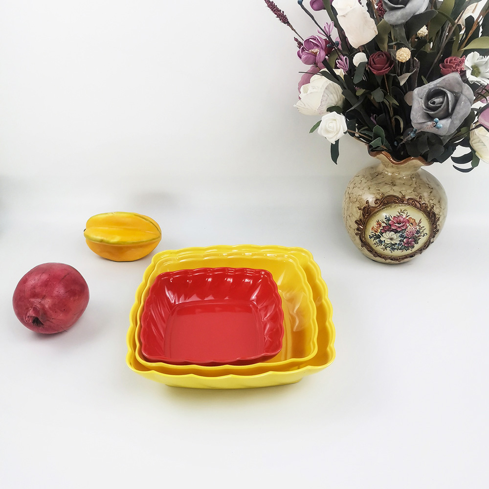 Custom Logo Food Grade Dinnerware Sets Durable Food Safe Fruit Bowl