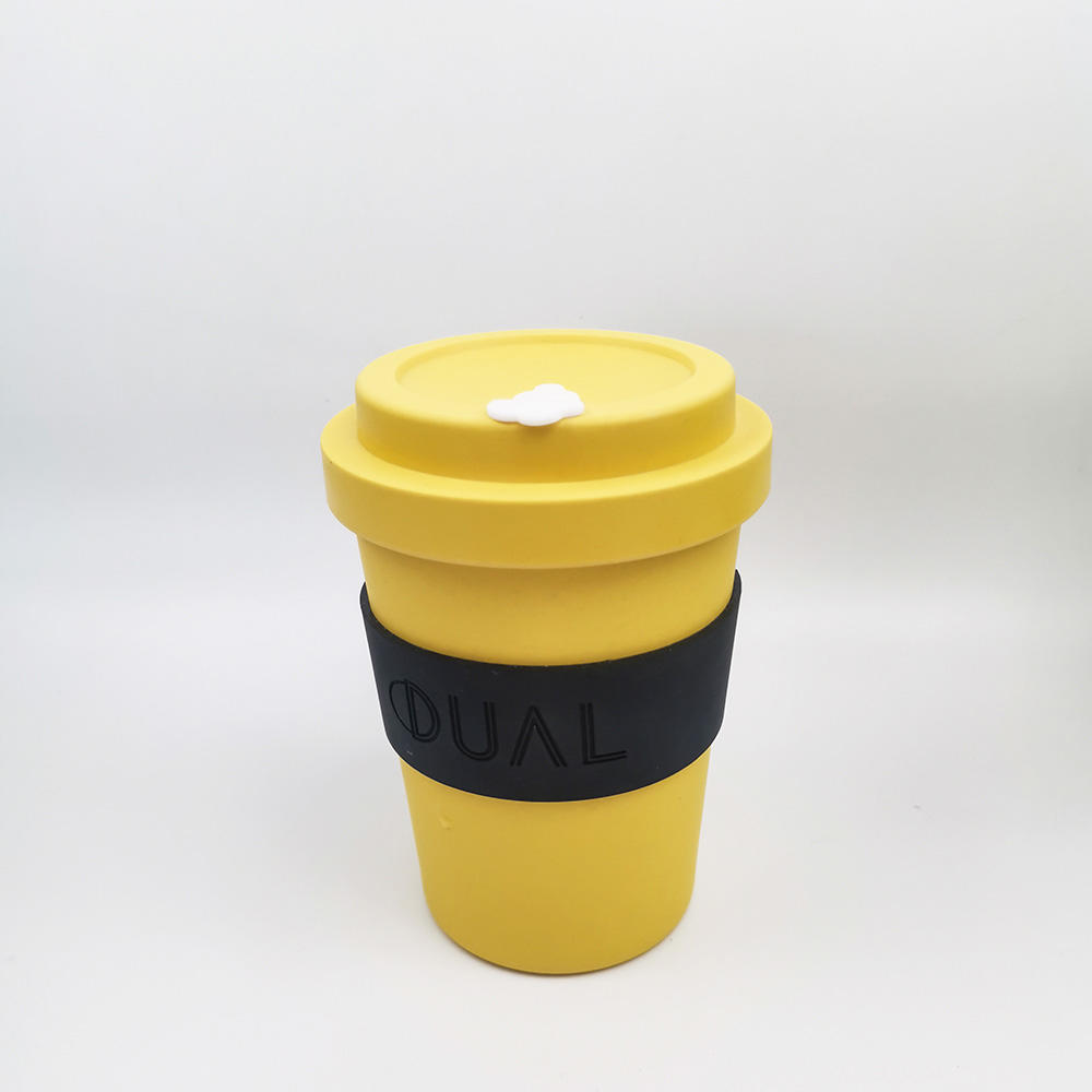 Wholesale custom printed eco friendly reusable coffee cups with lid