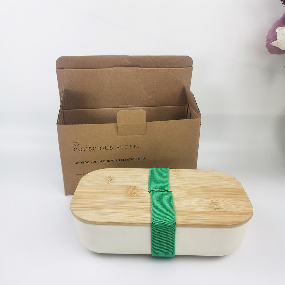 Melamine or bamboo fiber lunch student office bento boxes with fork and spoon