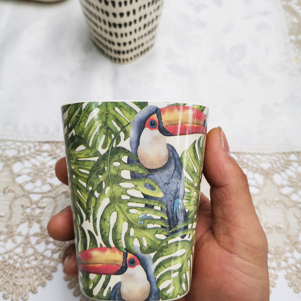 Simple and cheap biodegradable reusable coffee cup travel mug