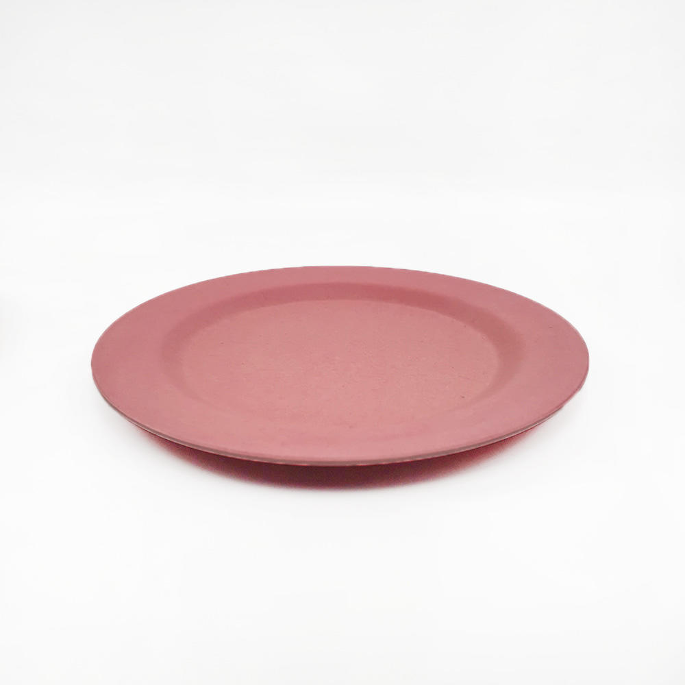 20*1.4CM after-meal bamboo fiber round dish food plate