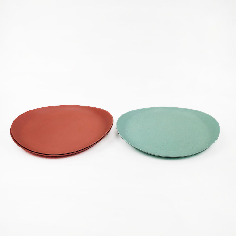 Multi-Colored Round Dinner Plate Sets For Indoor And Outdoor Use