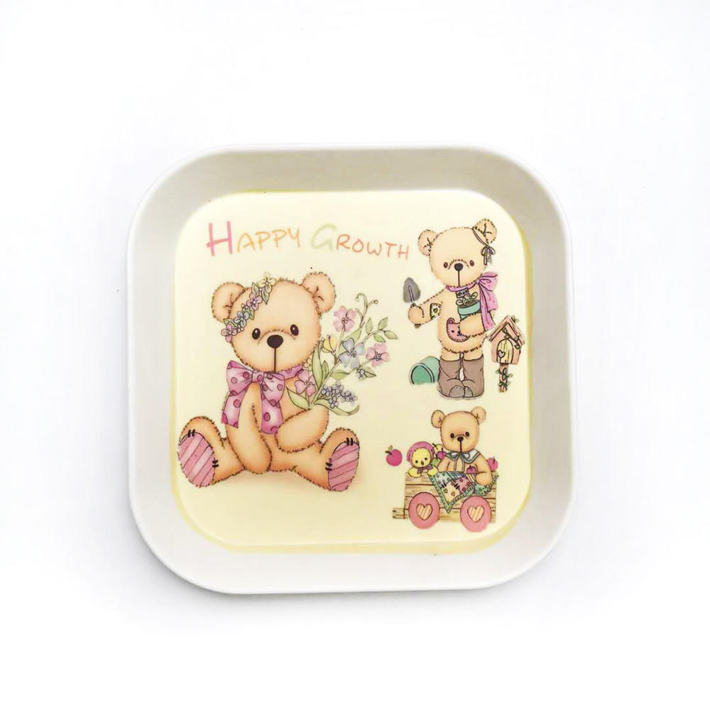 15.2*15.2*2CM Custom Multiple Designs Cute Children Small Square Tray