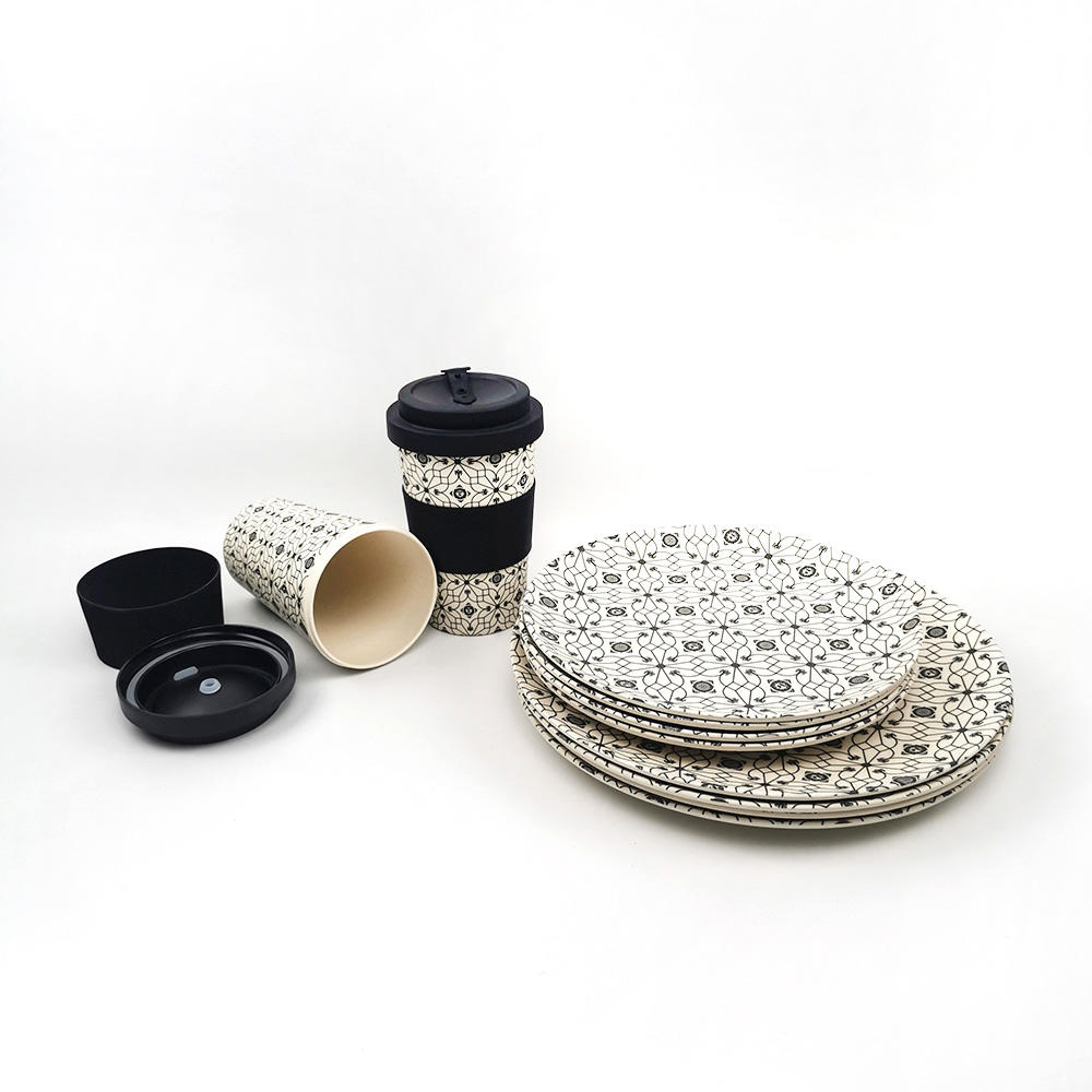 Melamine tableware set hotel wedding items porcelain imitation tableware resistant to breaking simple and generous