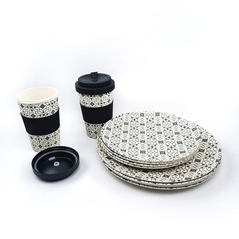Melamine tableware set hotel wedding items porcelain imitation tableware resistant to breaking simple and generous