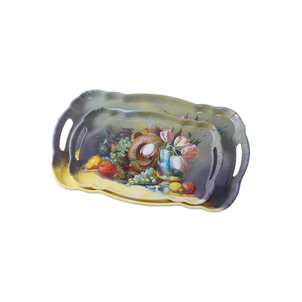 Special shaped double ear tray, fruit and nut tray, storage tray
